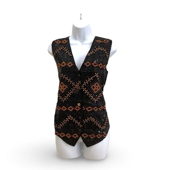 Sandy Starkman Sequin Vest - Picture 1 of 6